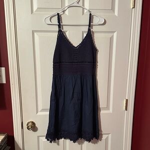 Navy Blue Sleeveless Dress